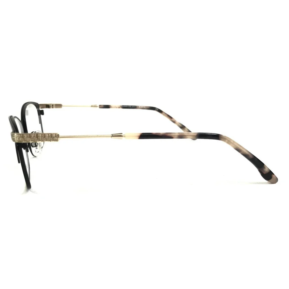 BCBGMAXAZRIA Eyeglasses Frames ANITA BLACK Matte Satin Tortoise 52-16-130